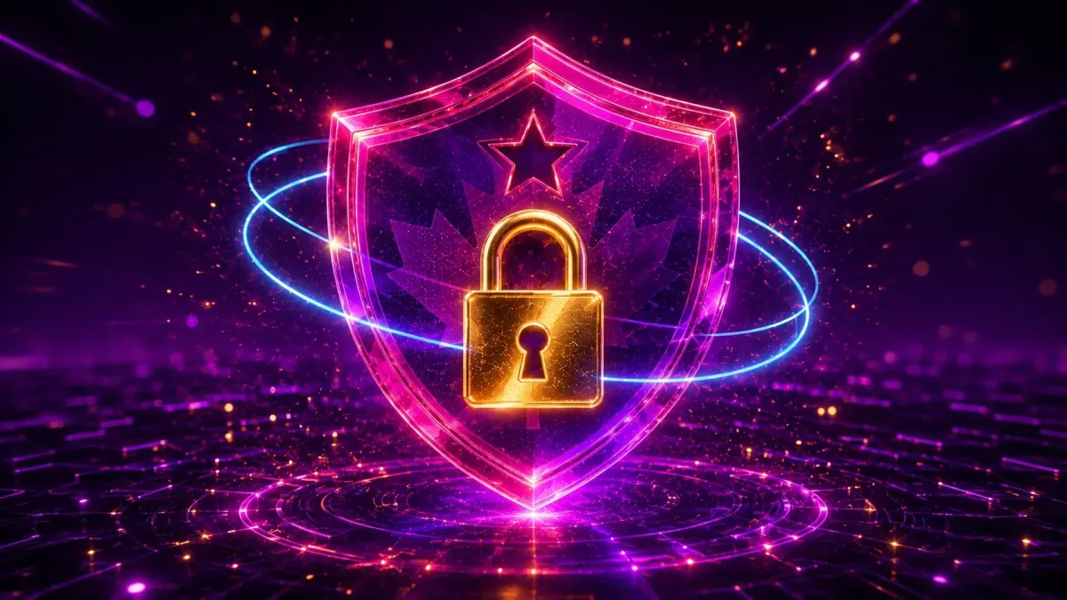 PlayFame Canada Sweepstakes Coin redemption wallet flowing gold coins and cards along a pink beam